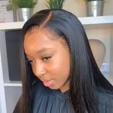Transparent Frontal Frontal Transparent New Gerade Frisuren Seidiges Haar Haar Styling