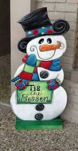 Wooden christmas yard decorations ideas. Wooden Snowman Yard Art Christmas Yard Art Christmas Cutouts Christmas Yard Decorations