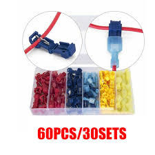 Packard connectors are easy to use and have a simple disconnect to save time and effort. Auto 60pcs T Tap Wire Connectors Quick Splice Electrical Wire Terminals Connectors Crimp Cable Insulated Female Spade Connector Tool Parts Aliexpress