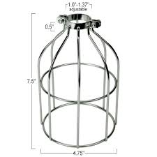 Light Bulb Cage Polished Nickle Plt 37 0107 22 Vintage Light Bulbs Antique Light Fixtures Metal Lighting