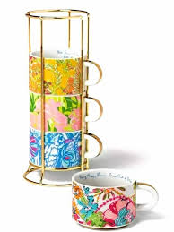 Compare prices on popular products in kitchen & dining. Nwt Lilly Pulitzer Cappuccino Mug Set 4 Machine Washable Target 2019 W Stand Ebay Lilly Pulitzer Target Mugs Mugs Set