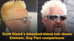 #eminem #blond eminem #slim shady #marshall bruce mathers #marshall mathers. Scott Disick S Bleached Blond Hair Draws Eminem Guy Fieri Comparisons Youtube