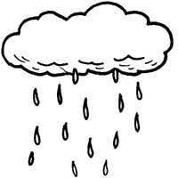 When the little weather researchers have finished coloring the image, they can even add small. Little Rain Cloud Coloring Pages Surfnetkids
