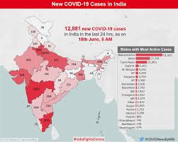 More images for india covid 19 cases map » Indiafightscorona On Twitter Indiafightscorona 12 881 New Covid19 Cases In India In The Last 24 Hours As On 18th June 2020 8 Am Statewise Distribution In The Map Staysafe Https T Co 7r6jxqha2d