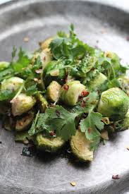 Brussel Sprouts Red Pepper And Cilantro Bravo For Paleo Recipe Veggie Recipes Healthy Paleo Side Dishes Stuffed Peppers