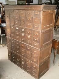 Units are very versatile and can be stacked individually on a desk or up to four high. Antique Vintage Oak Library Card Catalog File Cabinet 72 Drawer Globe Stacking Library Card Catalog Filing Cabinet Card Catalog