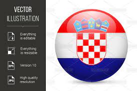 Flags of countries view all 39 icons in set denis beznos view all 39 icons. Round Glossy Icon Of Croatia By Dvargshop Thehungryjpeg Com