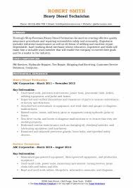 In our sample cv below, you'll see how the cv includes example of a mechanic's work, whether it's about repairs or maintenance. Diesel Technician Resume Samples Qwikresume