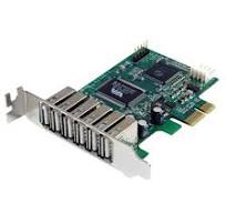 7 Port PCI Express Low Profile High Speed USB 2.0 Adapter Card