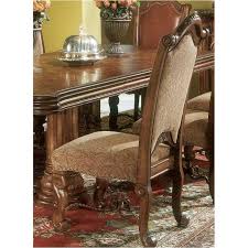 Boasting understated style and real comfort, the monte carlo 7 piece dining set will help bring the sophisticated al fresco dining experience to your home. 53033 24 Aico Furniture Monte Carlo Pecan Fabric Side Chair