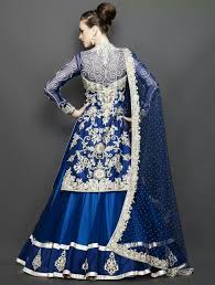 Black And Silver Combination Gown Royal Blue With Silver Combination Bridal Wear Indische Hochzeitskleider Indische Brautmode Pakistanische Brautkleider