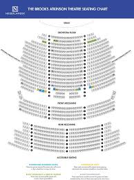 brooks atkinson theatre seating map nyc broadway theater