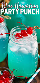 blue hawaiian party punch crazy for crust