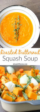 Roasted Butternut Squash Soup Recette Cuisine Et Boissons Bien Manger Et Nourriture