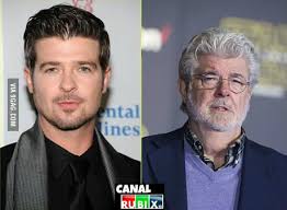Затем он выпустил «the evolution of robin thicke» 2006 года, «something else» 2008 года, «sex therapy» 2009 года, «love after war» 2011 года, «blurred lines» 2013 года и «paula» 2014 года. Is It Me Or Does Robin Thicke Looks Like A Younger Version Of George Lucas 9gag