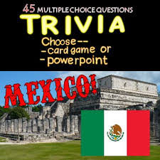 What bird is on mexico's flag? Mexico Trivia Powerpoint Card Game 45 Qs Distance Learning Card Games Trivia Fun Card Games