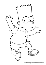 Bart Simpson Disegno Da Colorare Bart Simpson Disegni Disegni Da Colorare