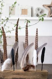 Feder Dekoration Zwo Ste Fruhlingsdekoration Dekoration Fruhlings Dekoration