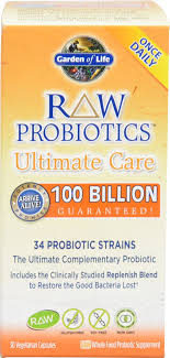Garden Of Life Raw Probiotics Ultimate Care 100 Billion Cfu 30 Vegetarian Capsules Probiotics Healthy Sweet Snacks Snacks Under 100 Calories