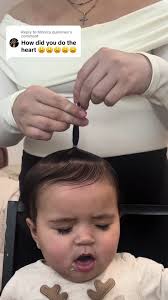 Valentine Heart Hairstyle Tutorial for 8 Month Old Babies