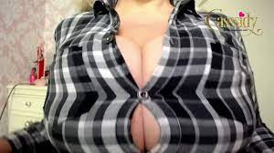 Button poping boobs