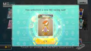 A small, unique code on the bottom of the platform that the toy stands on transfers the data, and a few games can even store data onto the amiibo. How To Unlock Mii Racing Suits In Mario Kart 8 Deluxe Miketendo64
