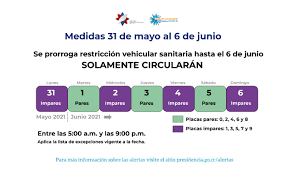 Horario de la restricción vehicular por placas es de 5:00 a.m. Restriccion Vehicular Diario Digital Nuestro Pais