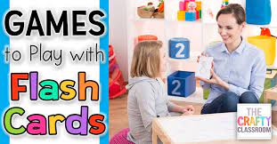 They will help kids of all ages to learn new words and phrases in a relaxed atmosphere. 5 Games To Play With Flashcards