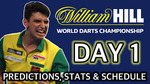Day 1 Predictions Stats And Schedule World Darts Championship 2021 Youtube