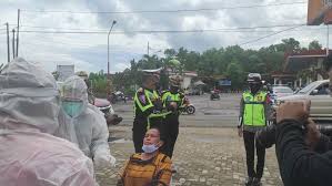 Satlantas Polresta Bandar Lampung Melakukan Rapid Test Antigen Pengendara Dari Luar Kota Detak Co