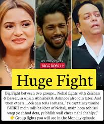 Massive fight broke out between two groups! Nehal vs Zeishan & Baseer… and  guess what? Abhishek & Ashnoor also jumped in, followed by others! The  house turned into a total battlefield. Zeishan