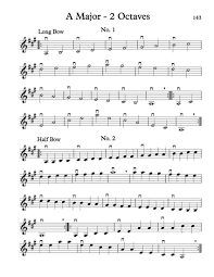 Free Violin Scales A B And G Major Two Octaves The Scales Comes With 35 Exercises To Make Sure Student Violin Scales Violin Teaching Violin Sheet Music