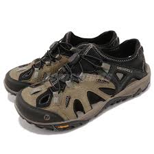 Details About Merrell All Out Blaze Sieve Brown Black Men Slip On Outdoors Hiking Shoes J12645