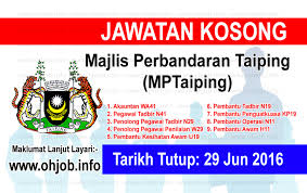 Translation from malay to english. Jawatan Kosong Majlis Perbandaran Taiping Mptaiping 29 Jun 2016 Jawatan Kosong Kerajaan Swasta Terkini Malaysia 2021 2022