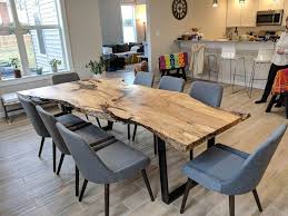 Live Edge Table Single Slab Maple Table Black Walnut Custom Furniture Dining Room Tables Boardroom Tables Live Edge Dining Table Slab Dining Tables Live Edge Coffee Table