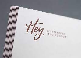 Download Free Letterpress Logo Mockup Free Mockup