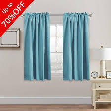 Shop for blackout curtains in curtains. Extra Blackout Curtain Panels Insulated Thermal Curtains For Bedroom 63 Inch Curtain Panels Pair Back Tab Rod Pocket Drapes For Living Room Solid Aqua Walmart Com Walmart Com
