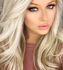 Textured long blonde hair with waves. Makeup Looks For Blondes With Blue Eyes Saubhaya Makeup
