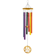 Striking accent if hung inside in your office, living room, nursery, or bedroom. Humane Goods 25 Pet Memorial Rainbow Bridge Wind Chime Pet Remembrance Gift To Honor And Remember A Dog Cat Or Other Pet That Has Crossed The Rainbow Bridge Amazon Com Au Pet Supplies