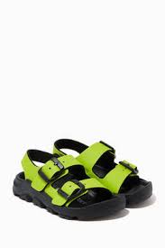 Birkenstock's have maintained their hold on maximum comfort while transcending time and trends. Shop Birkenstock Green Mogami Sandals In Birko Flor For Kids Ounass Uae
