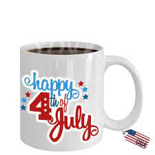 Happy 4th July Coffee Mug Perfect Patriotic Gift For Independence Day By Funnylara On Etsy Mugs Coffee Mugs Patriotic Gifts