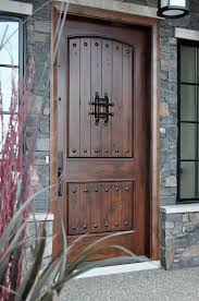 Doors Wood Entry Doors Front Doors Lowes Farmhouse Dark Wood Front Door Black Framed French Window Grey Stone O Rustic Front Door Rustic Doors Rustic Exterior