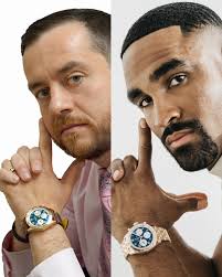 Who wore it better? We'll let you decide… — Bobby rocks the Breitling  Philadelphia Eagles Super Bowl Watch, the ultimate timepiece for die-hard  Birds fans. — Harry sports a sleek Tudor watch,