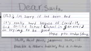 Tu forma de ser, tan linda, inteligente, tierna, me enamoré inmediatamente. Cartas A Santa Claus Revelan El Impacto De La Pandemia En Ninos