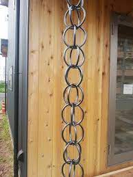 鎖 立て雨どい 鎖樋 鎖 程々の家