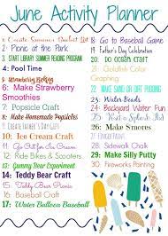 Make learning fun with these educational activities for kids that you can download and do together! June Activity Planner For Kids Free Printable The Chirping Moms Summer Activities For Kids June Activities Kids Planner