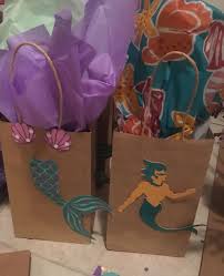 Mermaid Birthday Party Goodie Bags Mermaid And Merman Birthday Party Treat Bags Mermaid Party Favors Bags Diy Mermaid Birthday Party Diy Birthday Party