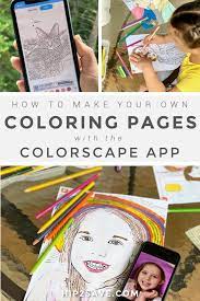 If You Have A Kiddo That Loves To Color Consider Creating A Custom Coloring Book From Your Favorite Photo Memories Coloring Pages Kids App Activities For Kids