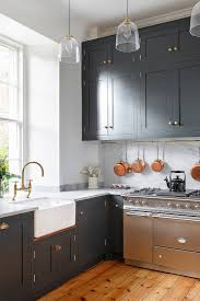 Gray cabinets won't make a space look heavy or dark. 44 Gray Kitchen Cabinets Dark Or Heavy Dark Light Modern