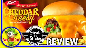 Bk Original Chicken Sandwich Review Steak N Shake Cheddar Cheesy Steakburger Review With Peep This Out Cheddar Cheesy Burger And Fries